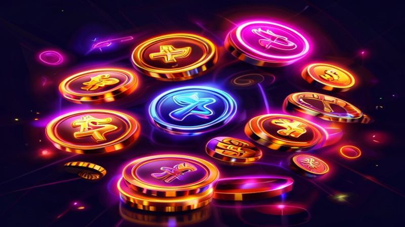 Màn hình slot nổ hũ với bảng trả thưởng